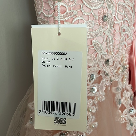 Pearl pink corset dress size 2 - Picture 5 of 9
